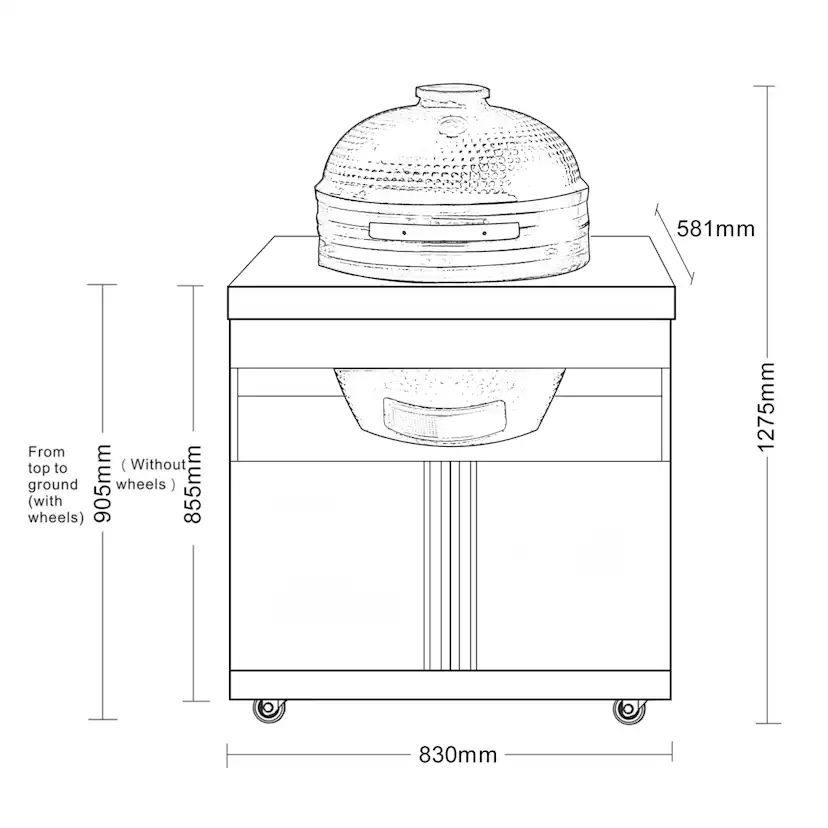 Modul med Kamado Myoutdoorkitchen