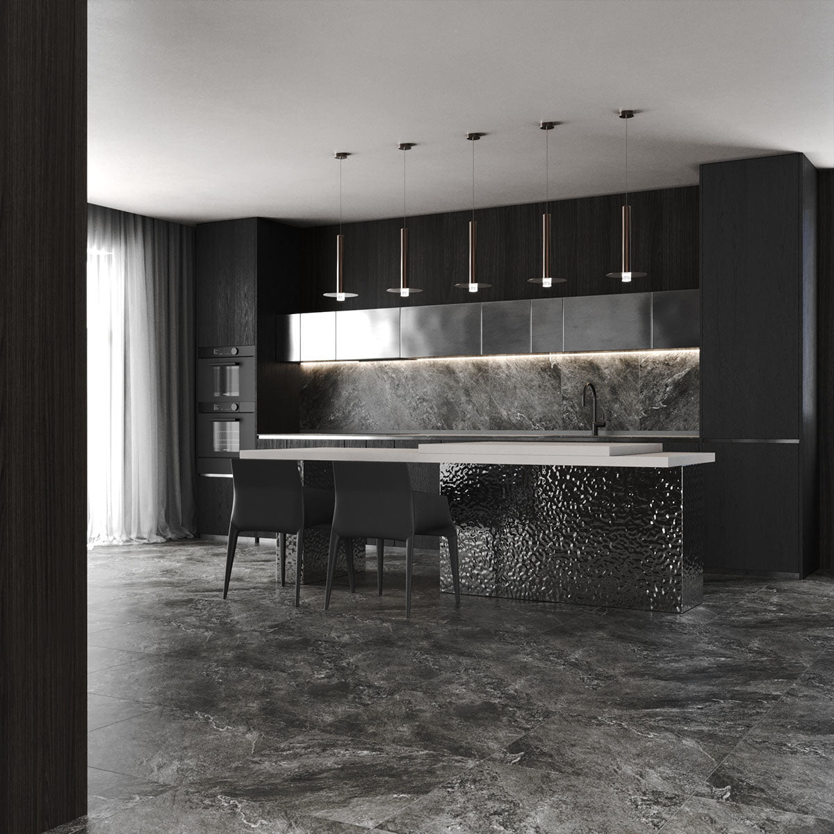 Klinker Tenfors Newport Graphite Marmor Matt 60x60