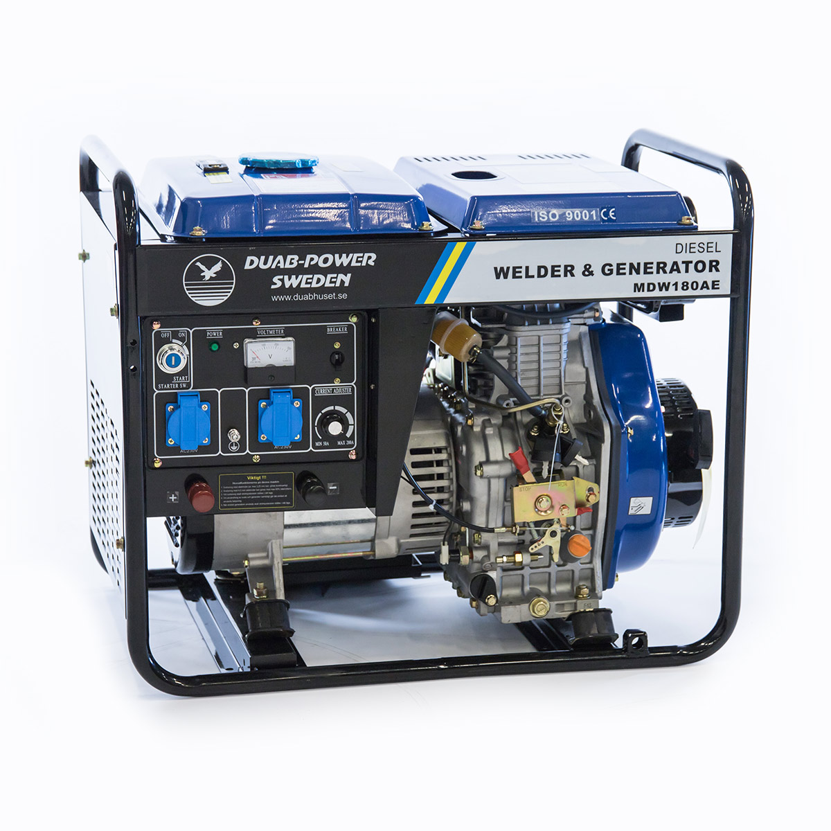 Motorsvets Duab-Power MDW180AE 1-Fas Diesel Mellga