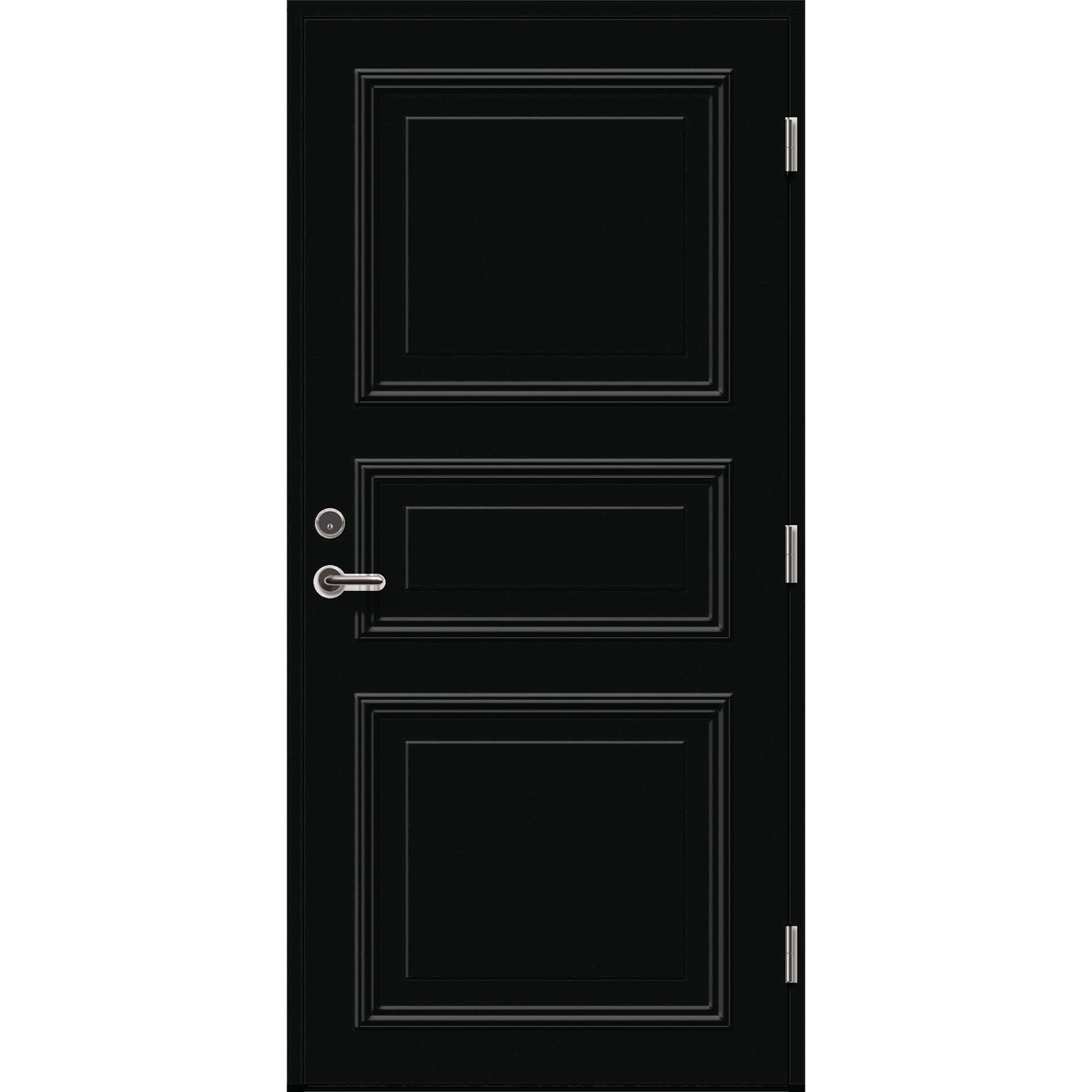 Ytterdörr Skandinaviska Dörrar Klassisk dekordörr Kalix: 9x20, S-9000-N, Svart