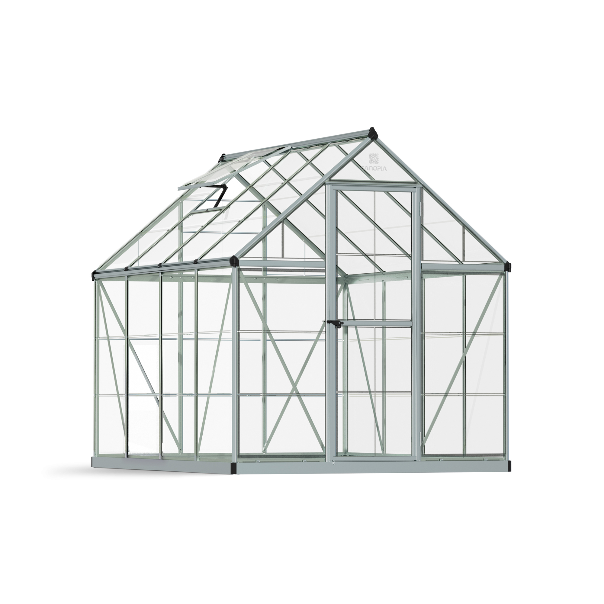 Canopia Serenity-växthuset  4.6 m² Silver Aluminium