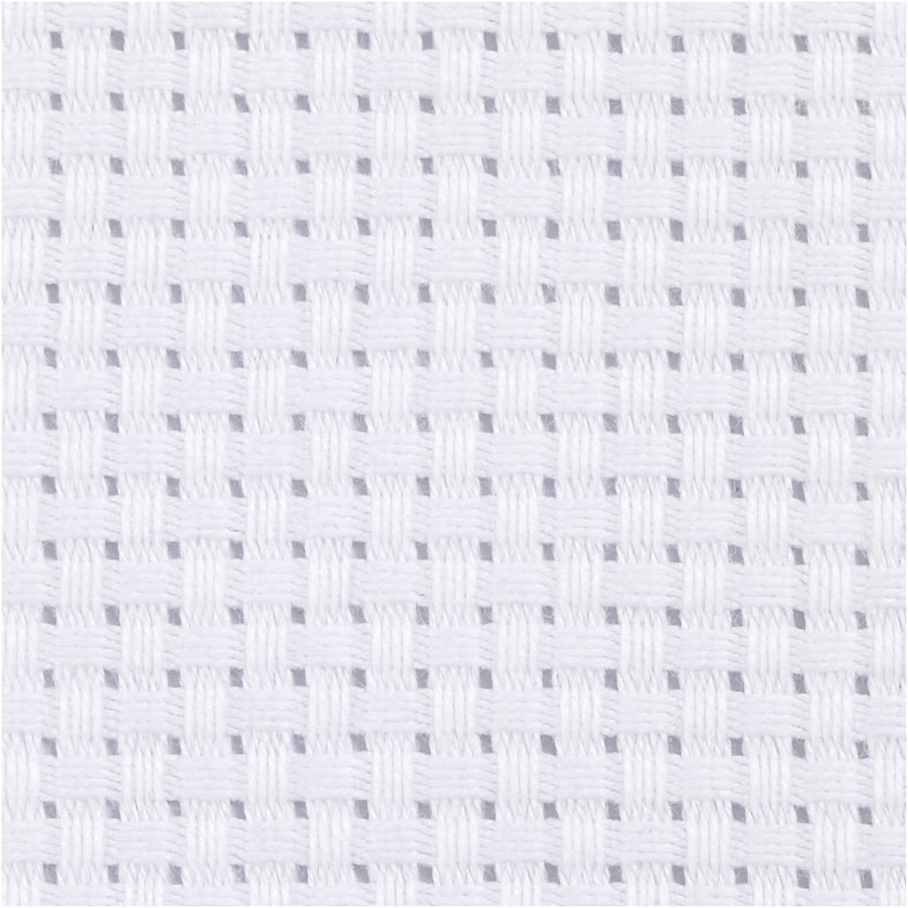 Broderityg Creativ Company Aida 150 cm 35 Rutor Per 10 cm 3 m/ 1 st Vit