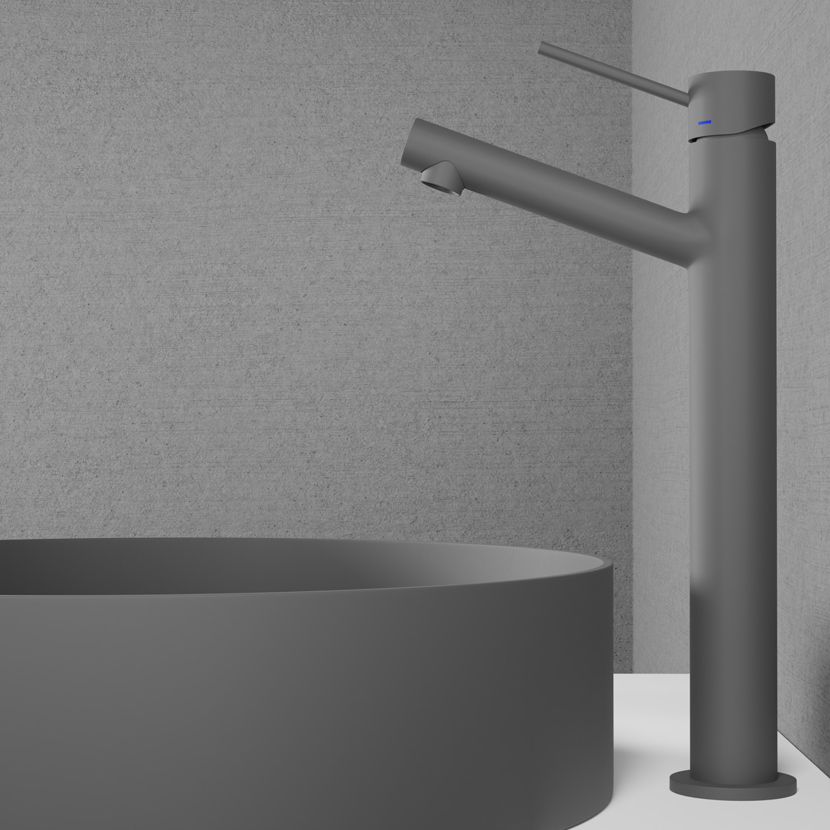 Tvättställsblandare Scandtap Steel Vector High