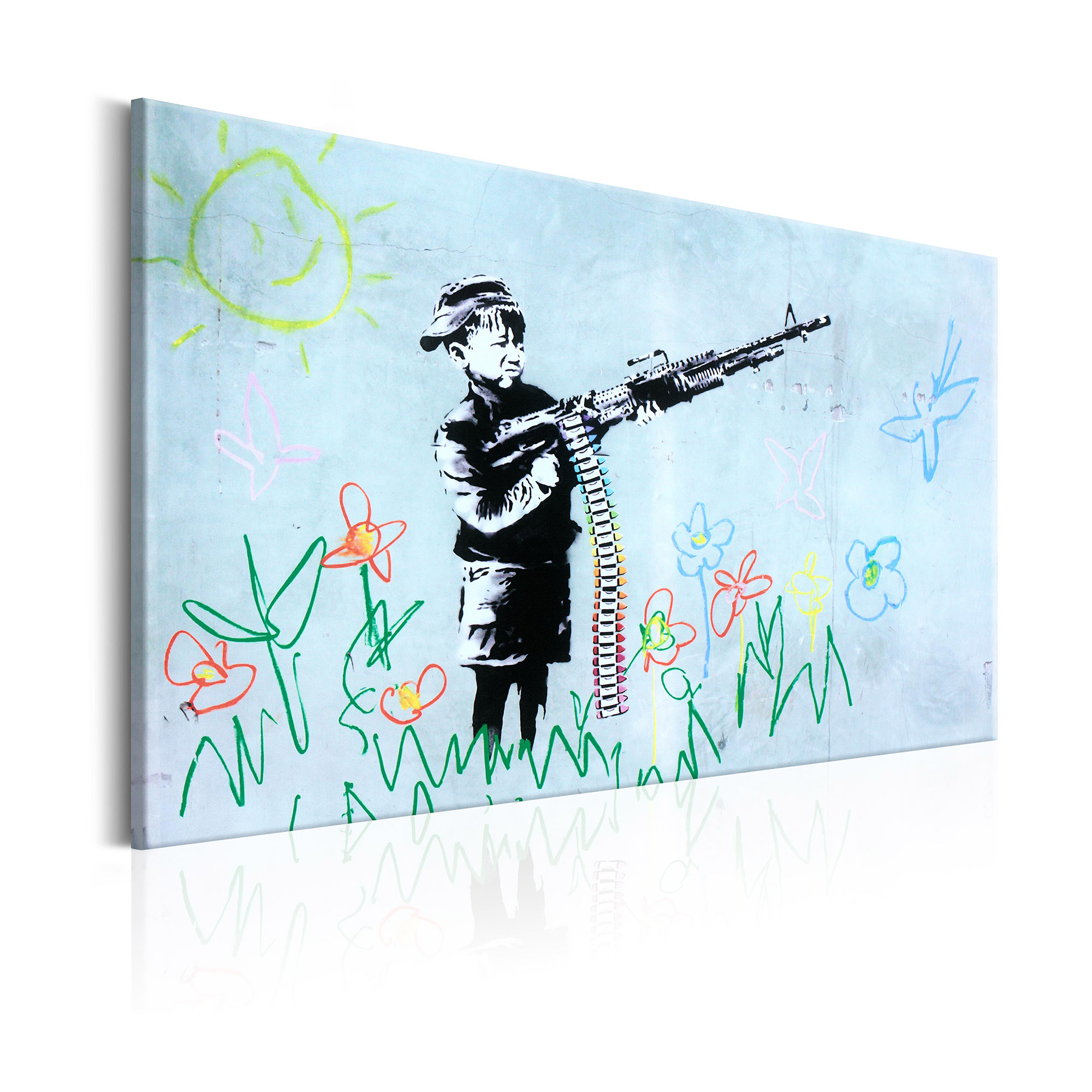Tavla Arkiio Boy with Gun By Banksy
