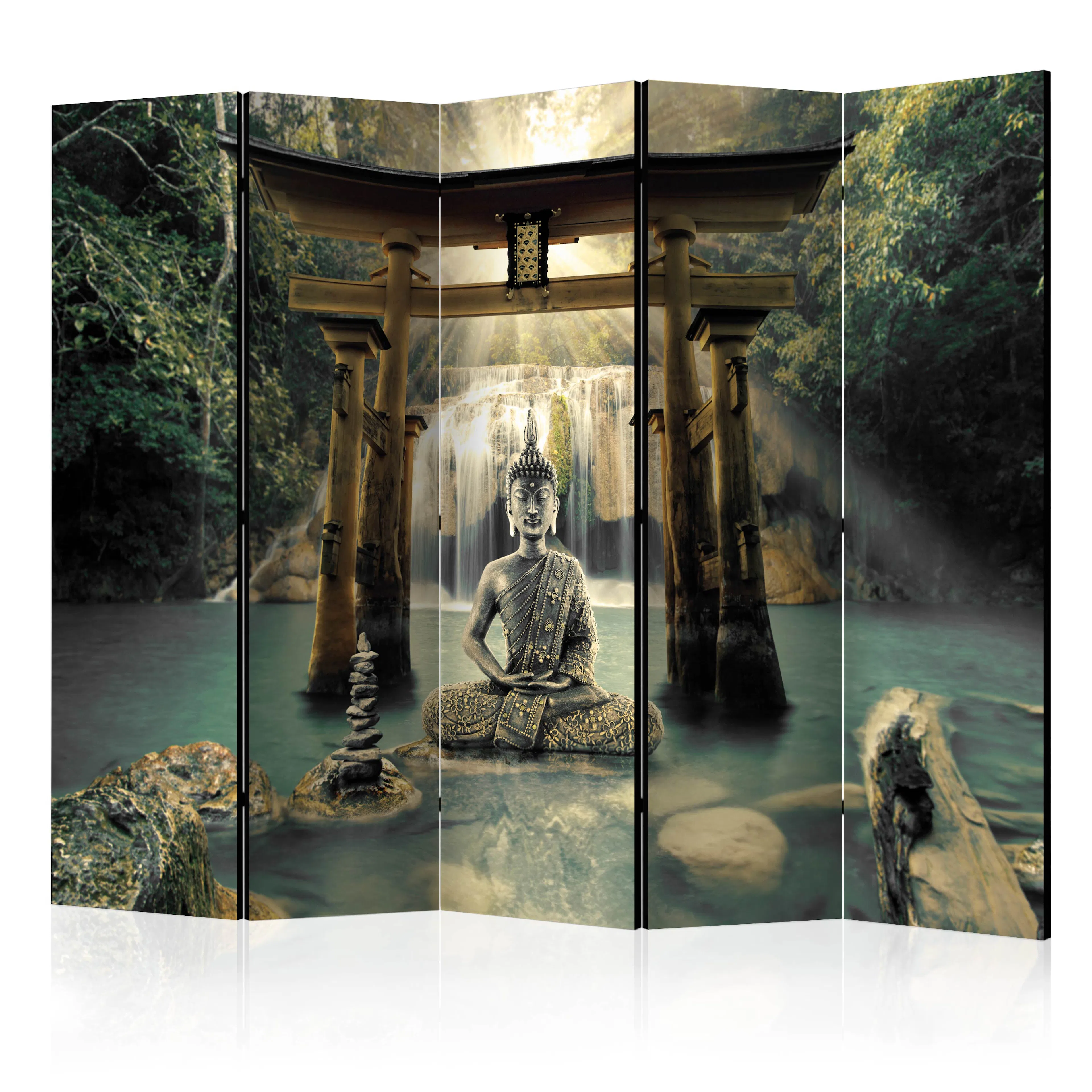 Rumsavdelare Skärmvägg Arkiio Buddha Smile II 225x172 cm
