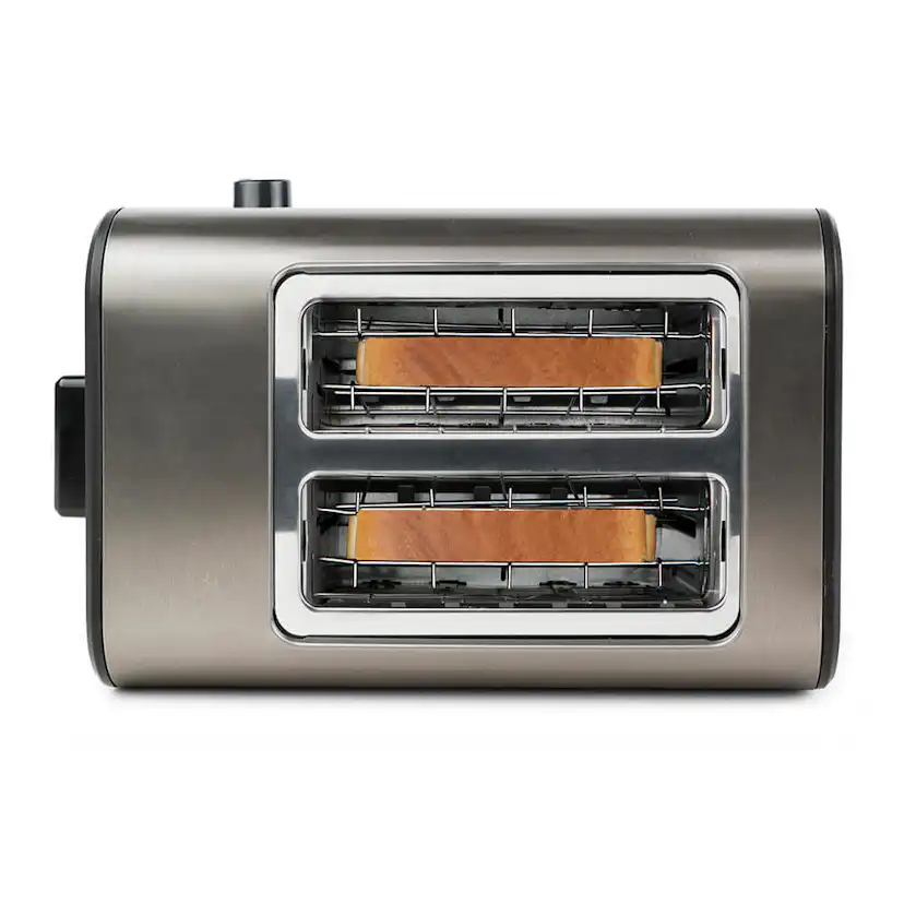 Brödrost BLACK+DECKER 2-Skivor Borstat stål