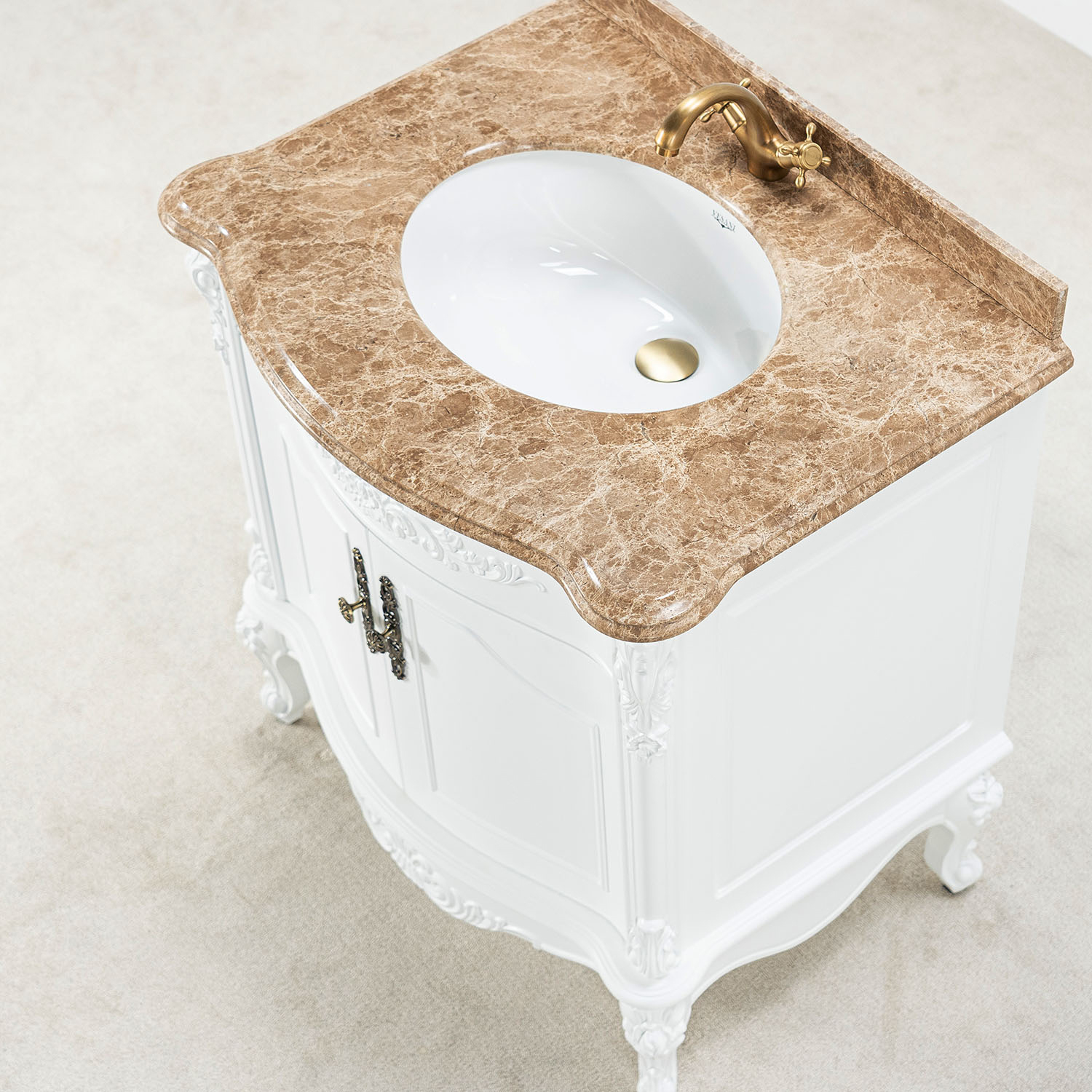 Tvättställsskåp Vesani Ottawa Beige Marmor