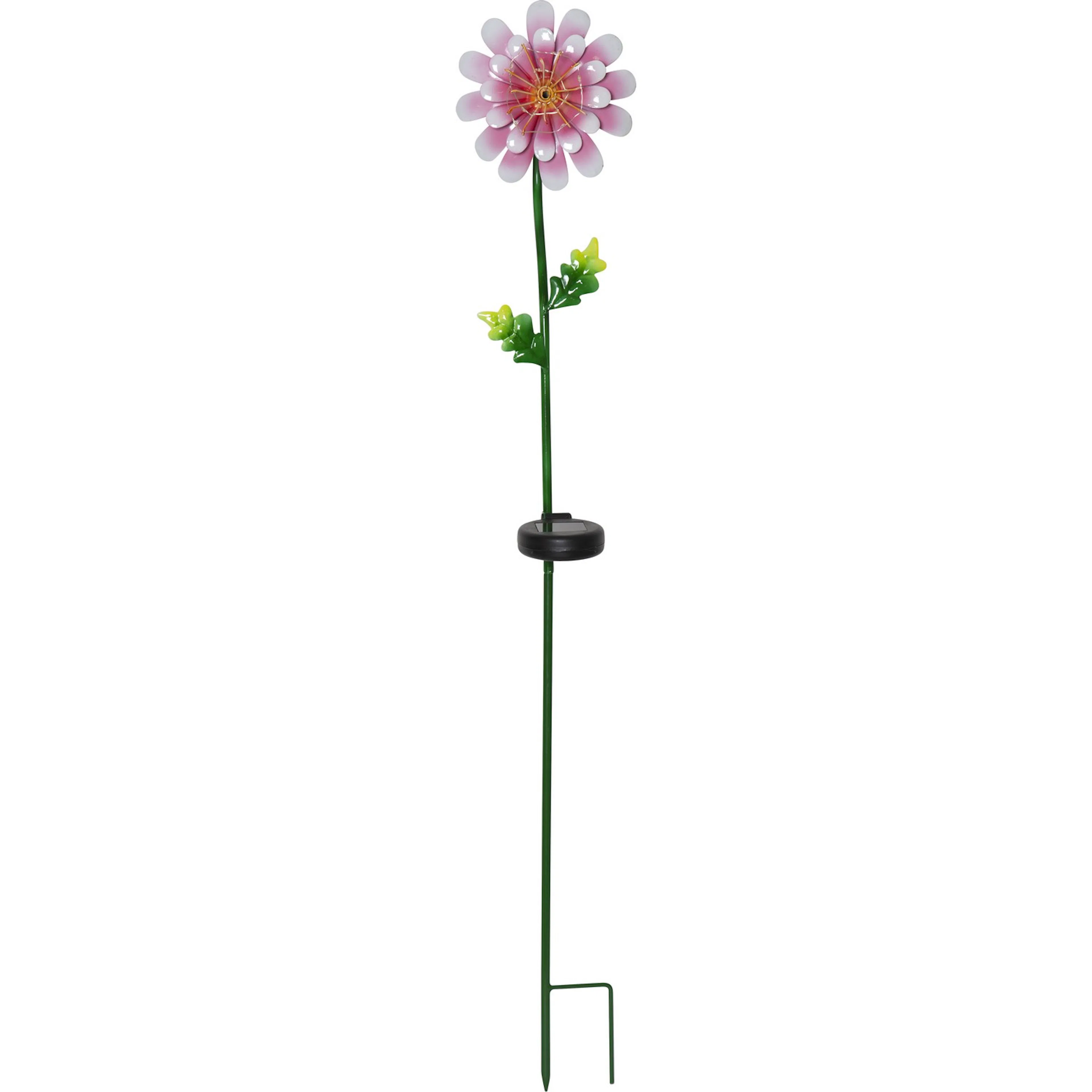 Solcellsdekoration Star Trading Pink Daisy