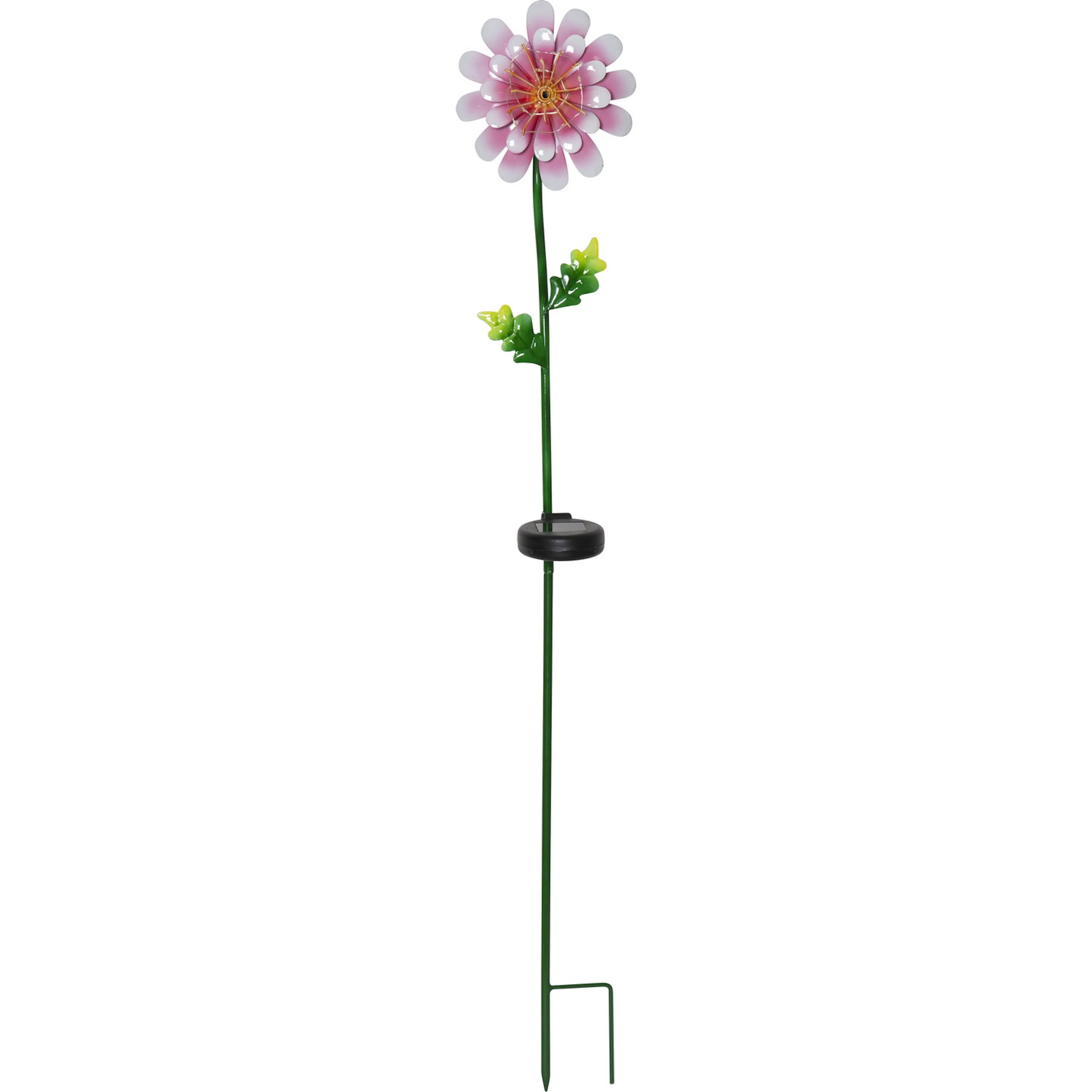 Solcellsdekoration Star Trading Pink Daisy