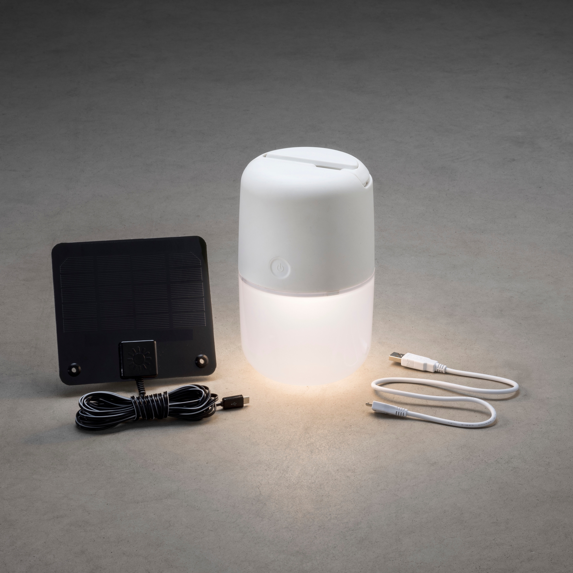 Solcell/USB-Lampa Gnosjö Konstsmide Assisi Hängande/Stående LED