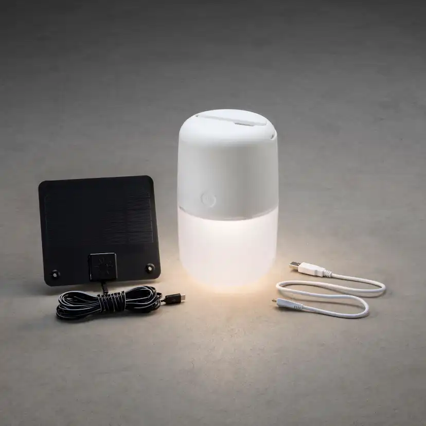 Solcell/USB-Lampa Gnosjö Konstsmide Assisi Hängande/Stående LED
