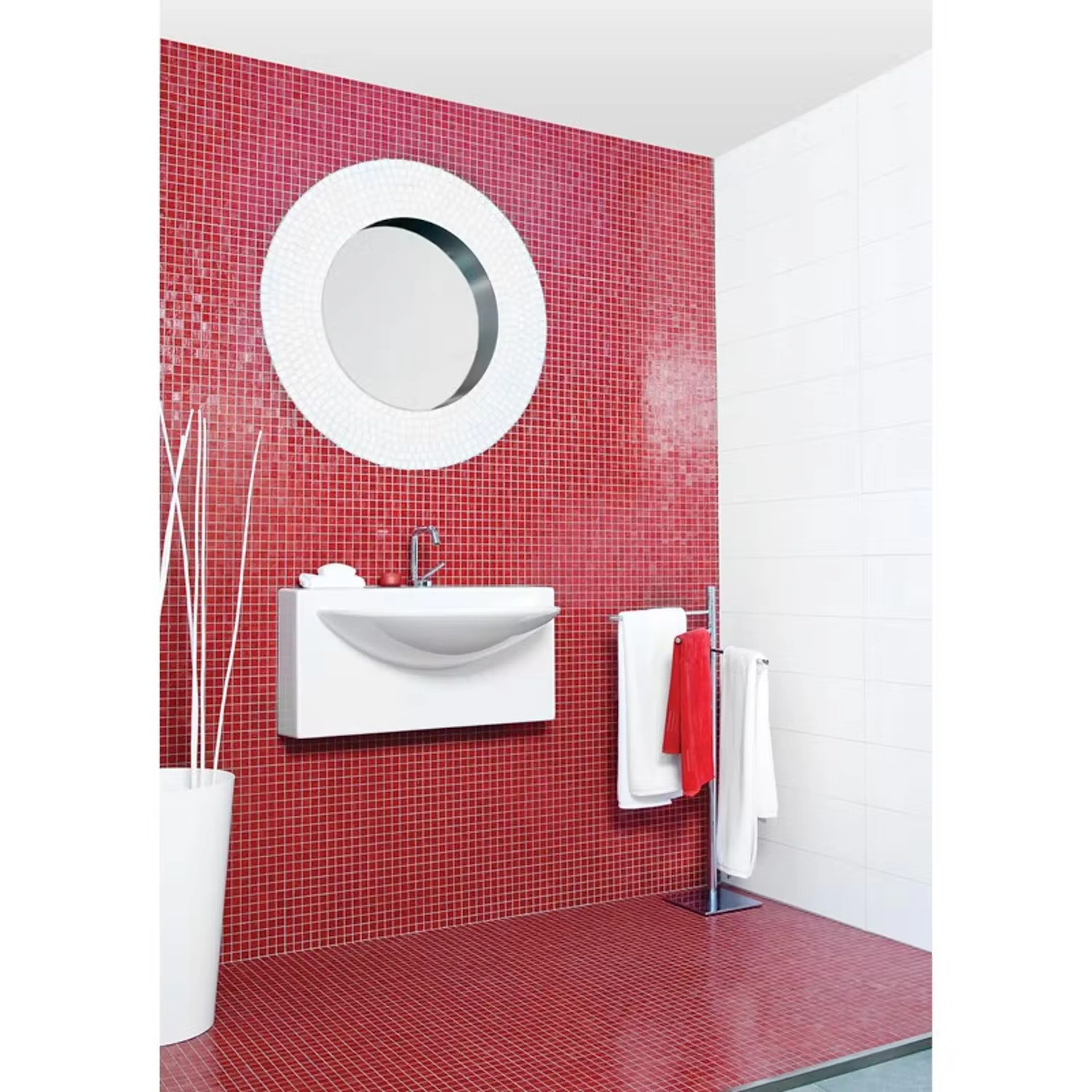 Klinker Konradssons Bisazza Vetricolor 20.80 Röd 2x2 cm