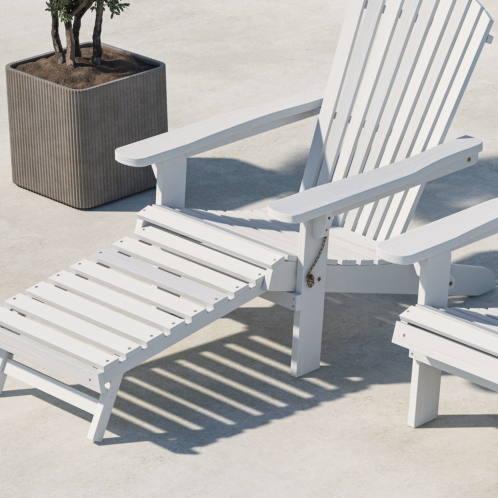 Tropea Sun Lounge - White FSC 100% Vitmålad