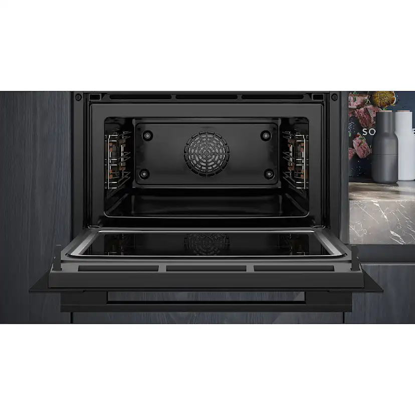 Ugn och Mikro Siemens iQ700 HB776G3B2S + CM724G1B1 Kompaktugn Svart
