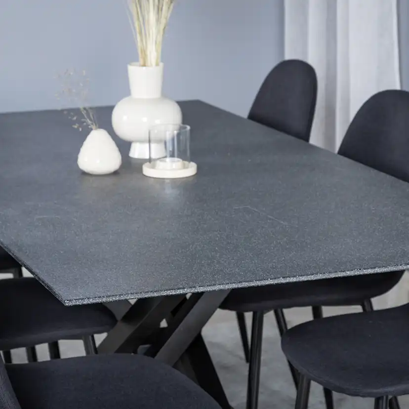 Matgrupp Venture Home Piata med 6 Pobbie Stolar Polyestertyg