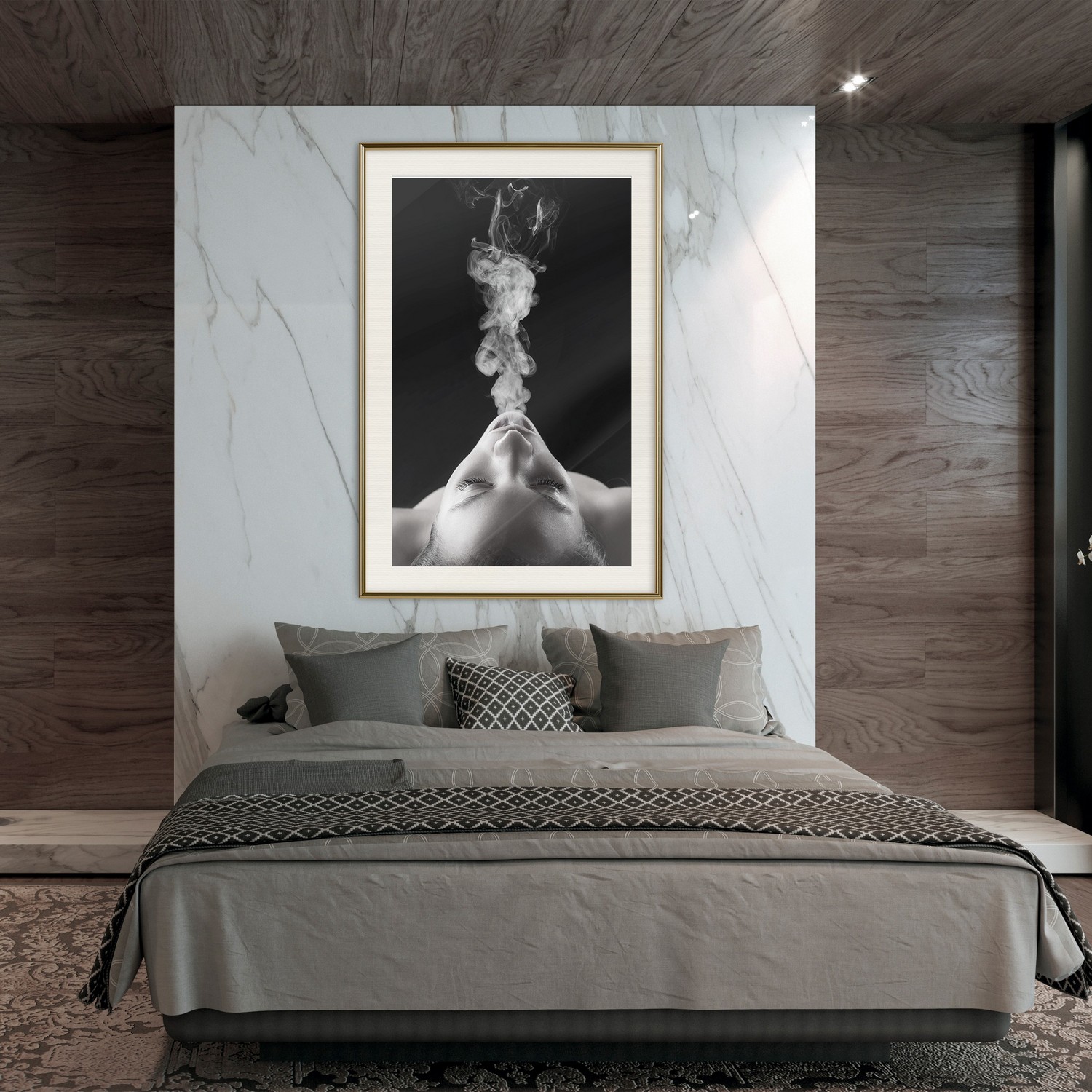 Poster Artgeist Affisch Smoke Cloud