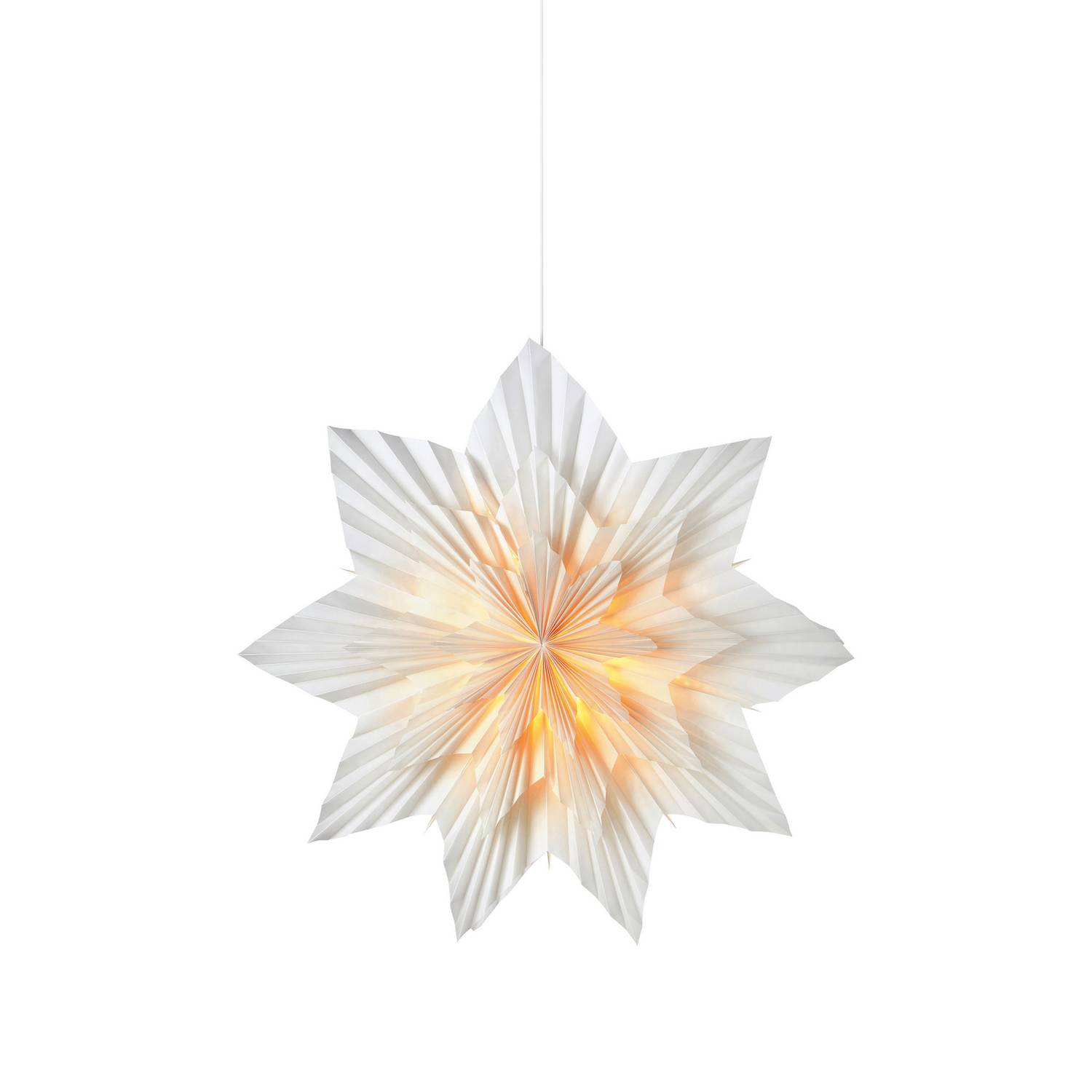 Adventsstjärna Markslöjd Neela Hängande 75 Vit