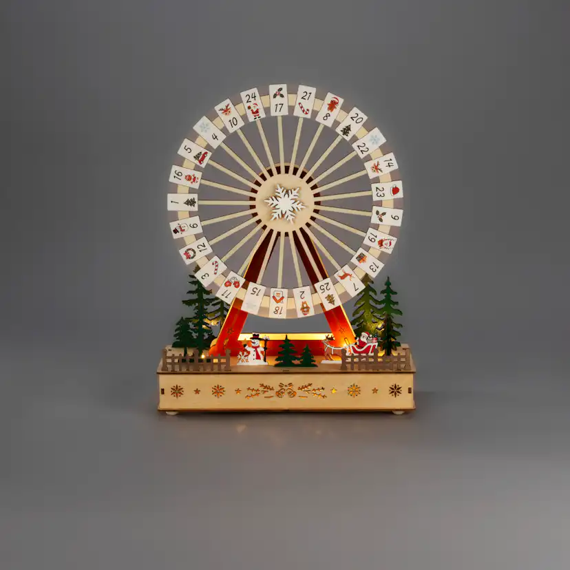 Juldekoration Gnosjö Konstsmide Siluett Kalender LED Batteridriven/USB