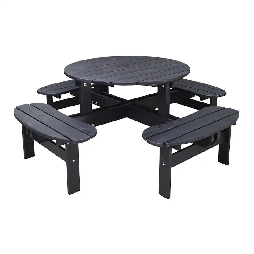 Bänkbord Baltic Garden Round Picknick
