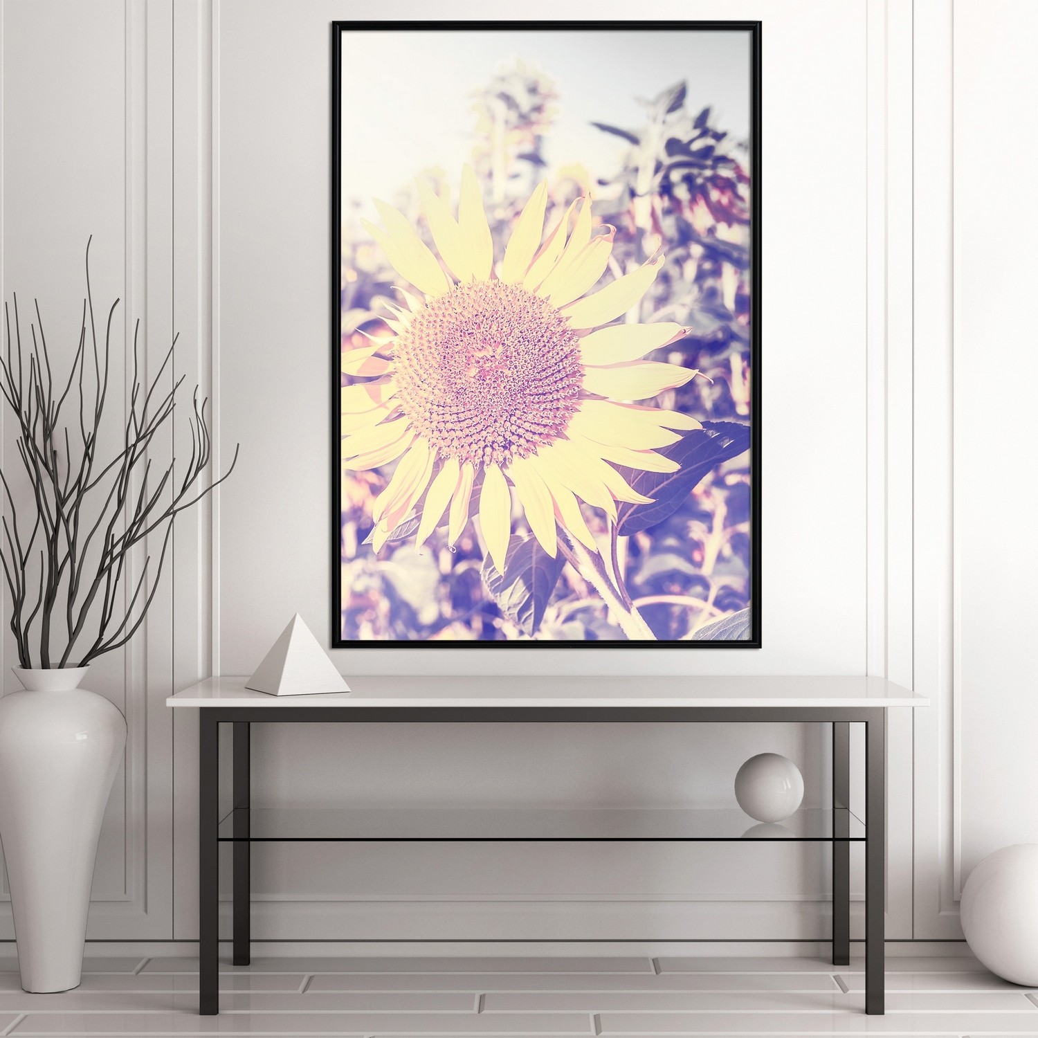 Affisch - Sunflower [Poster] 40x60 Svart ram, 40x60 cm