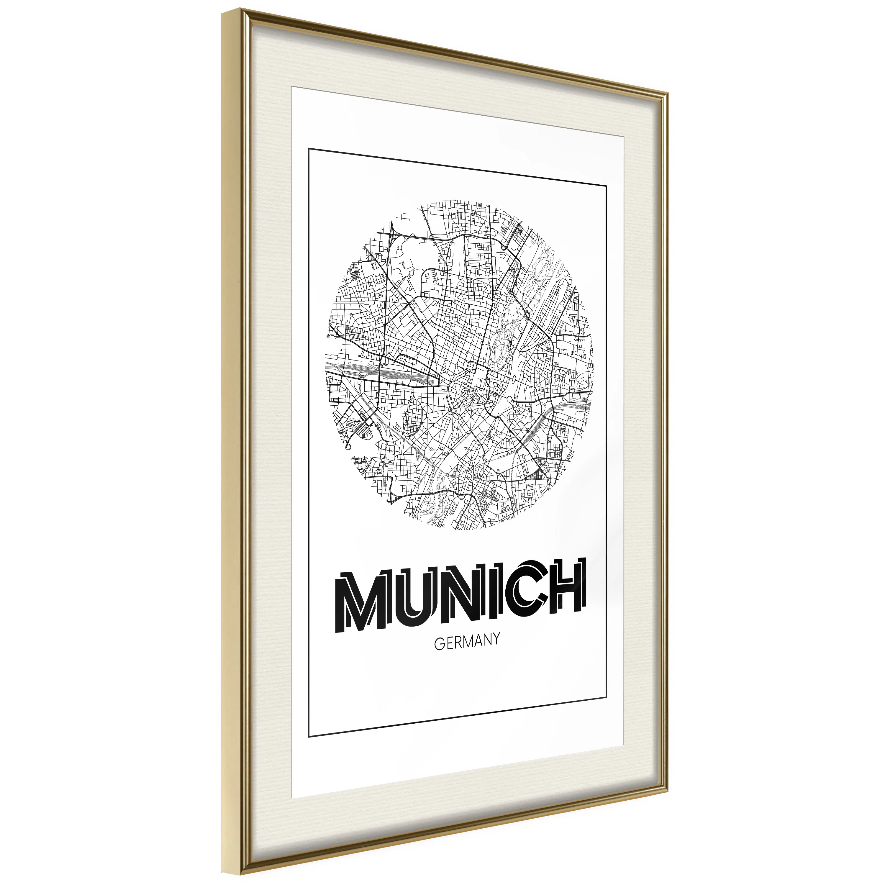 Poster Artgeist Affisch Retro Munich