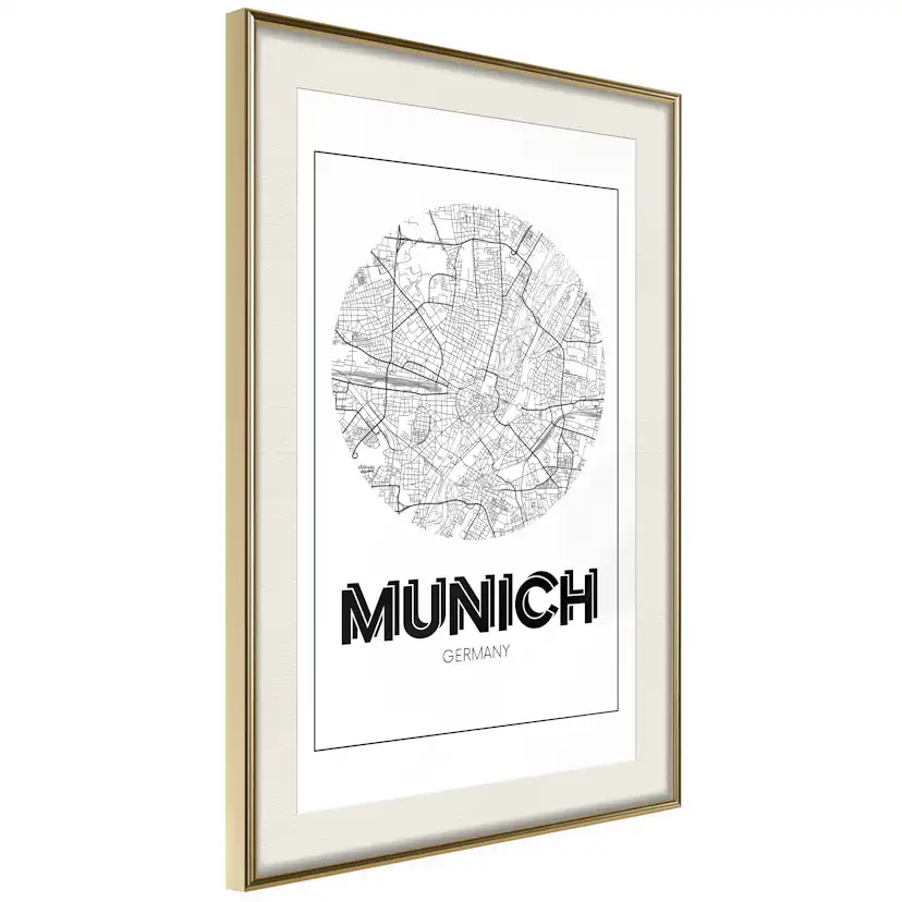 Poster Artgeist Affisch Retro Munich