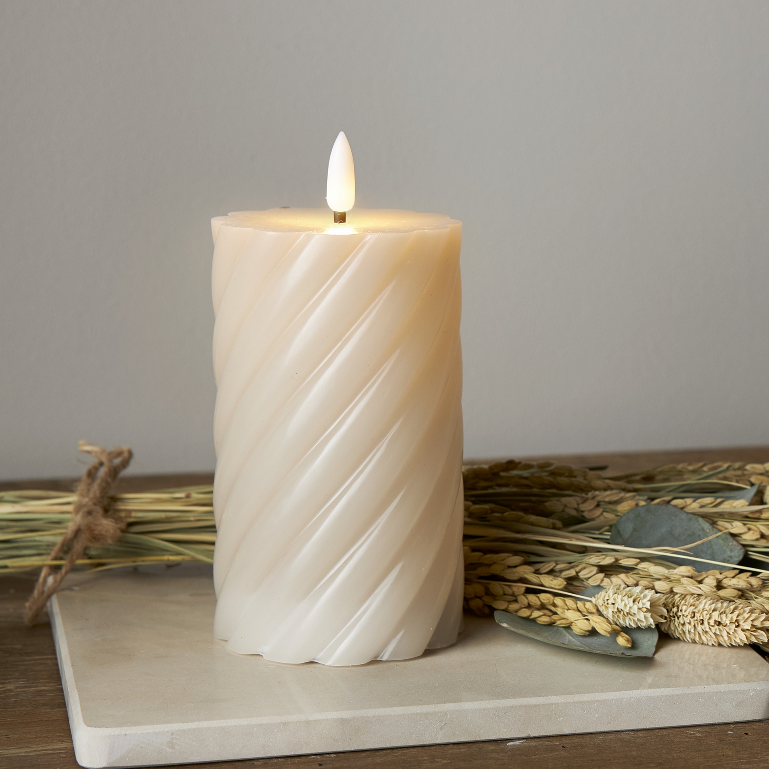 Blockljus Star Trading Flamme Swirl LED