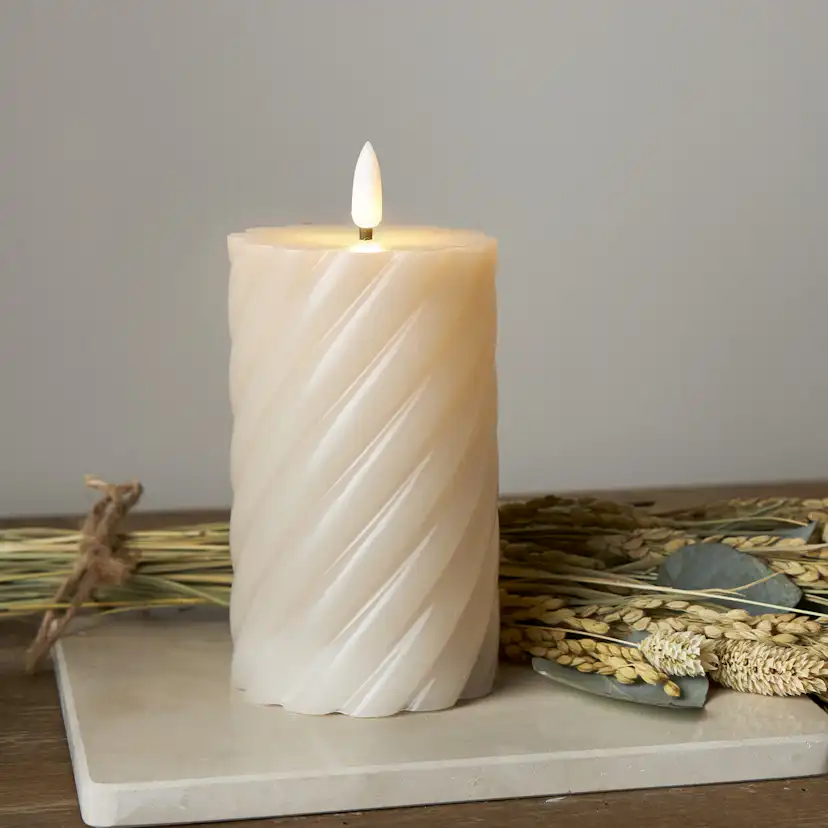 Blockljus Star Trading Flamme Swirl LED