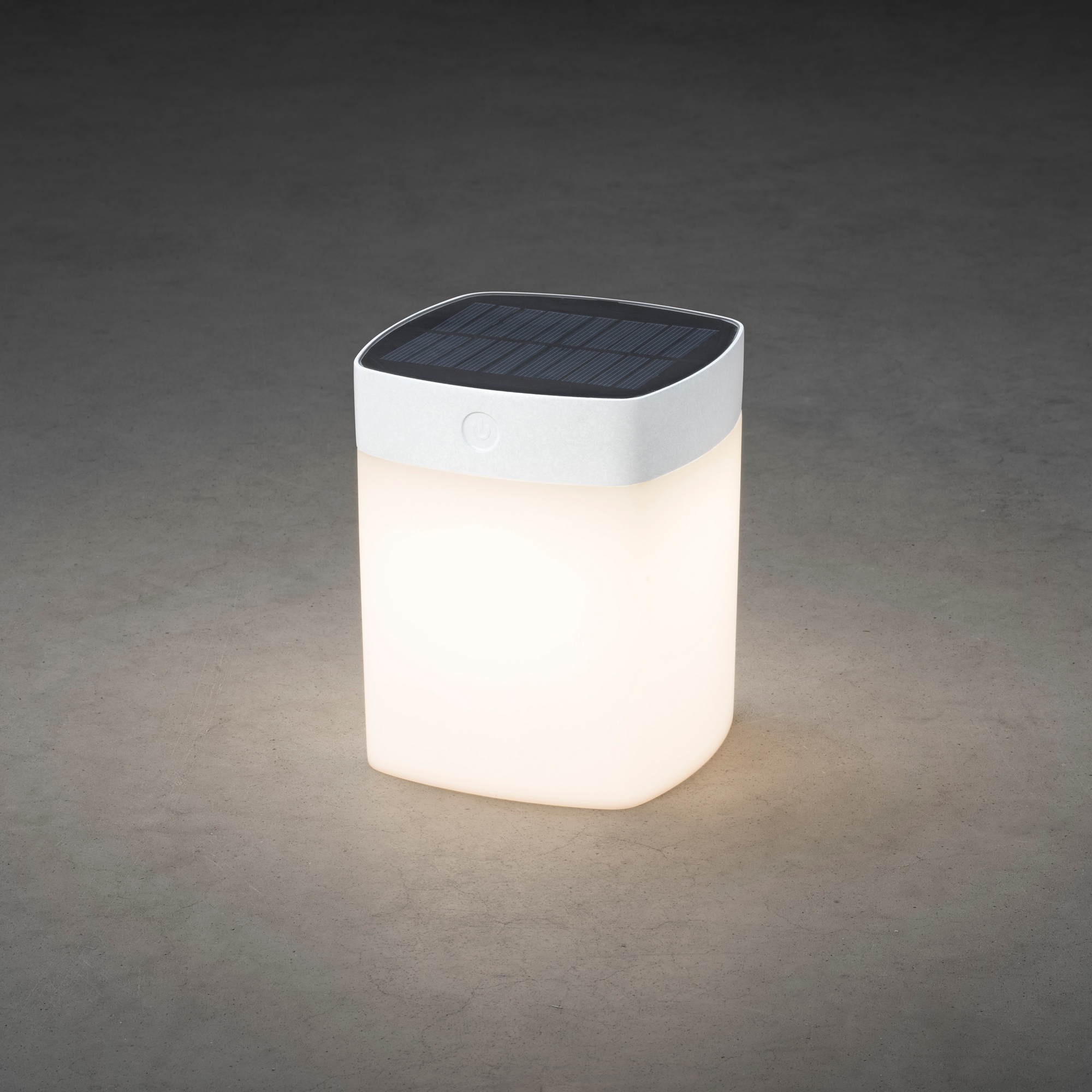Solcellslampa Gnosjö Konstsmide Assisi Cylinder Kvadrat LED 1W