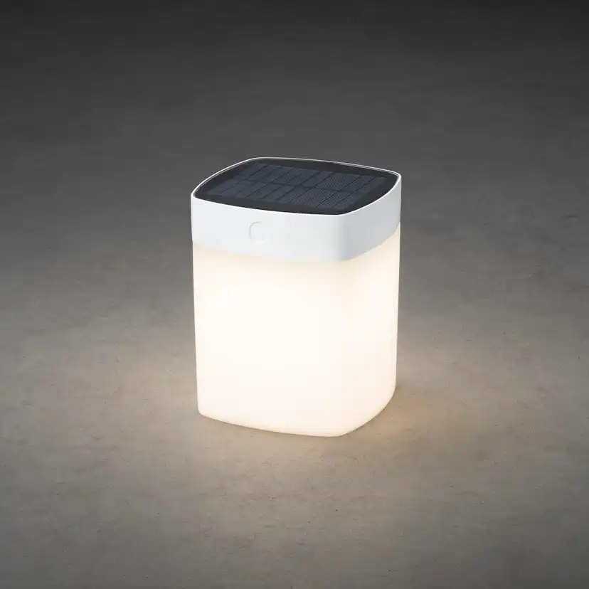 Solcellslampa Gnosjö Konstsmide Assisi Cylinder Kvadrat LED 1W