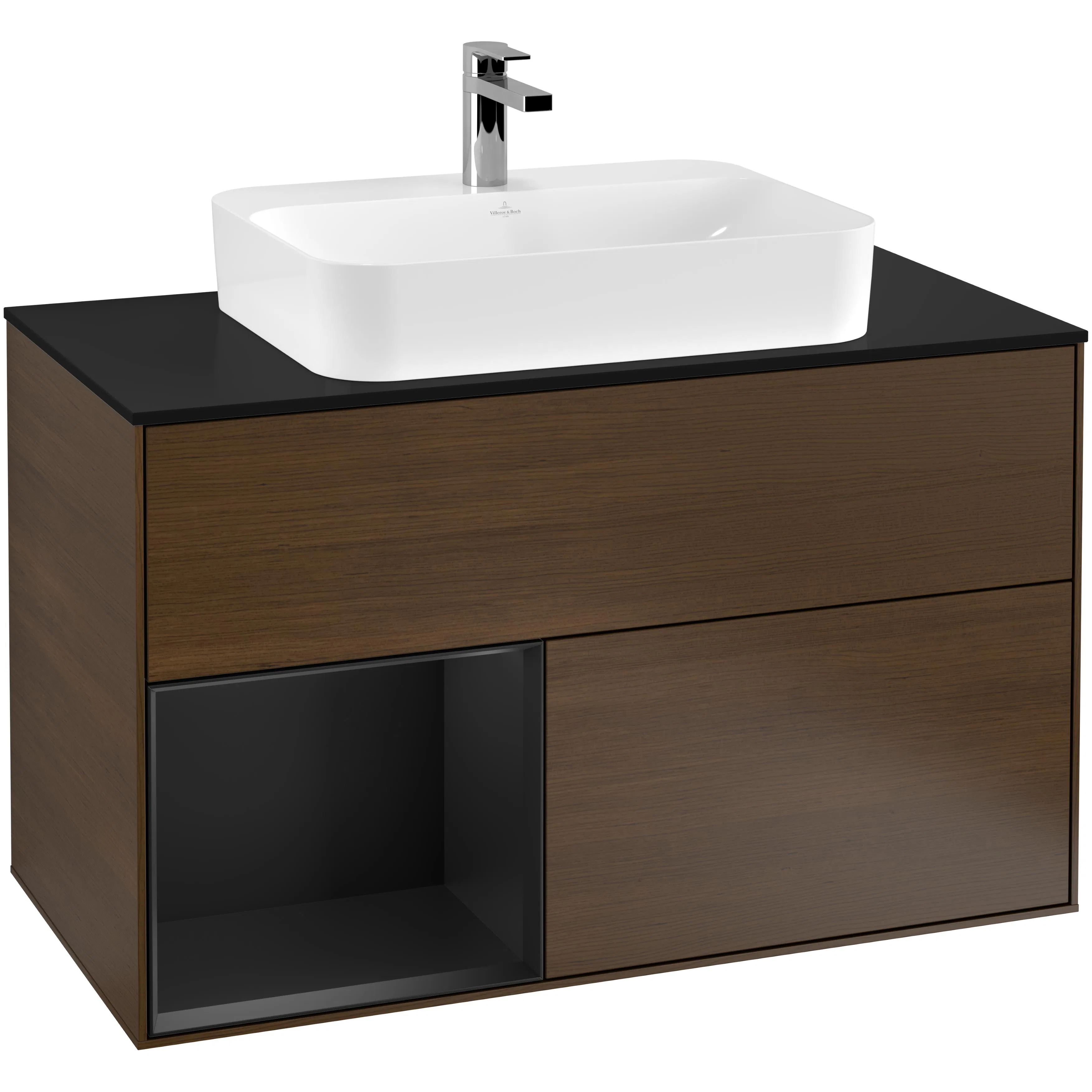 Tvättställsskåp Villeroy & Boch Finion med 2 Lådor Hylla och Bänkskiva för Ytmonterat Tvättställ