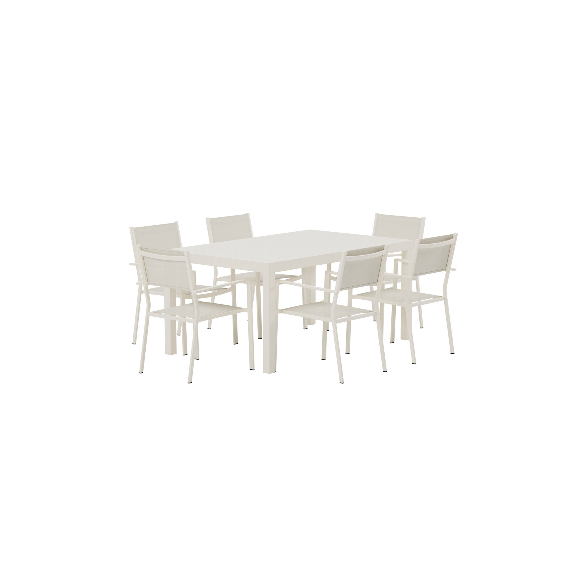 Matgrupp Utomhus Venture Home Capo 100x160 cm med 6 st Copacabana Trädgårdsstolar