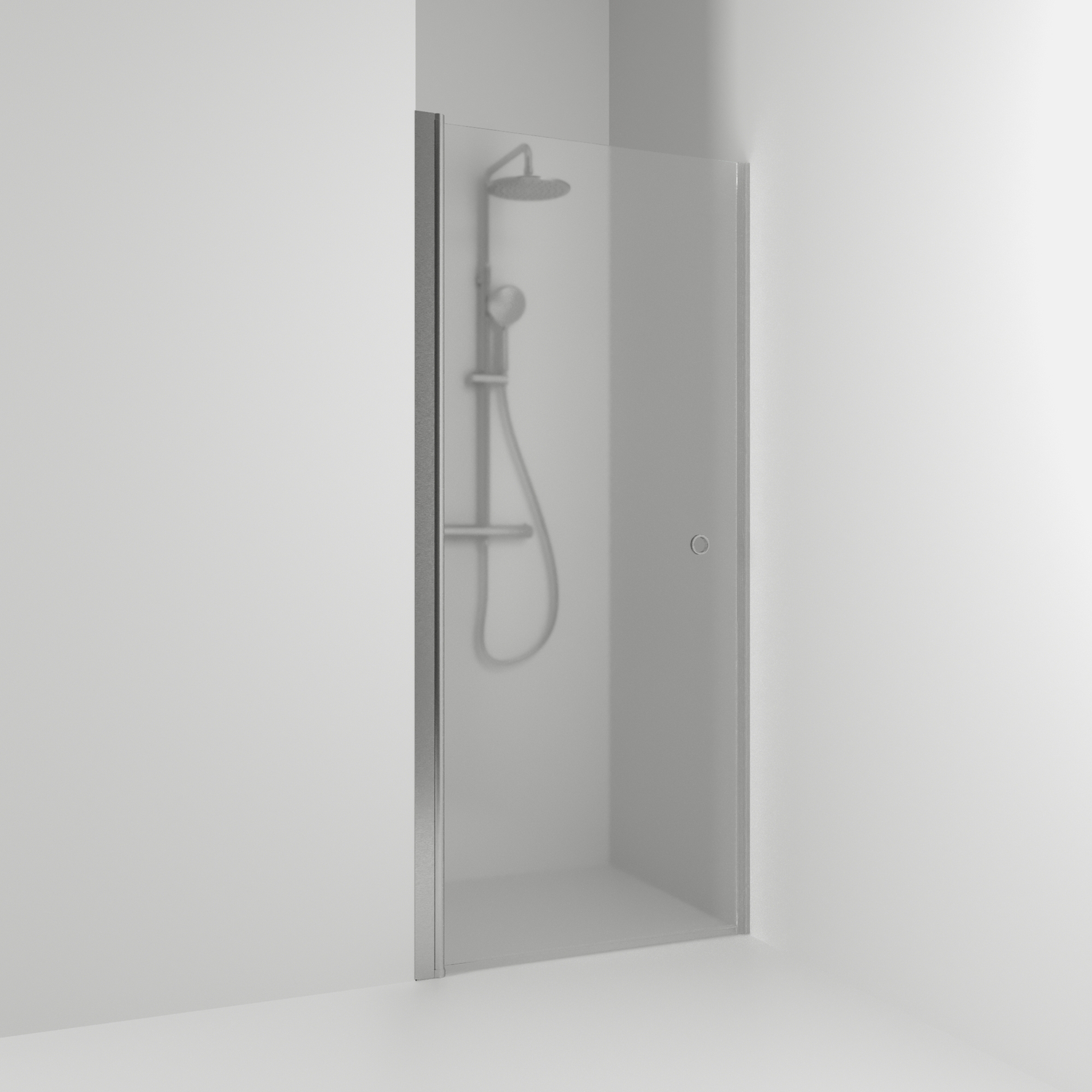 Enisch Rak Skoga HG Ma/Fr 80 Profil: Alu matt, Frostglas, 763x1980 mm