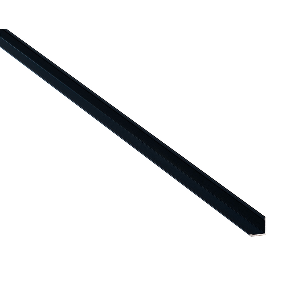 Tillbehör Fibo Våtrumsskivor L-profil alu Svart (smal) 2400mm