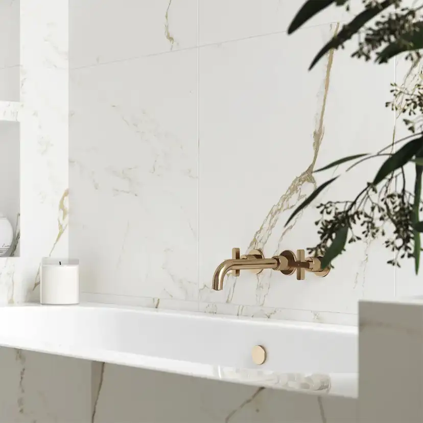 Klinker Tenfors Carrara Gold Marmor Matt 60x60