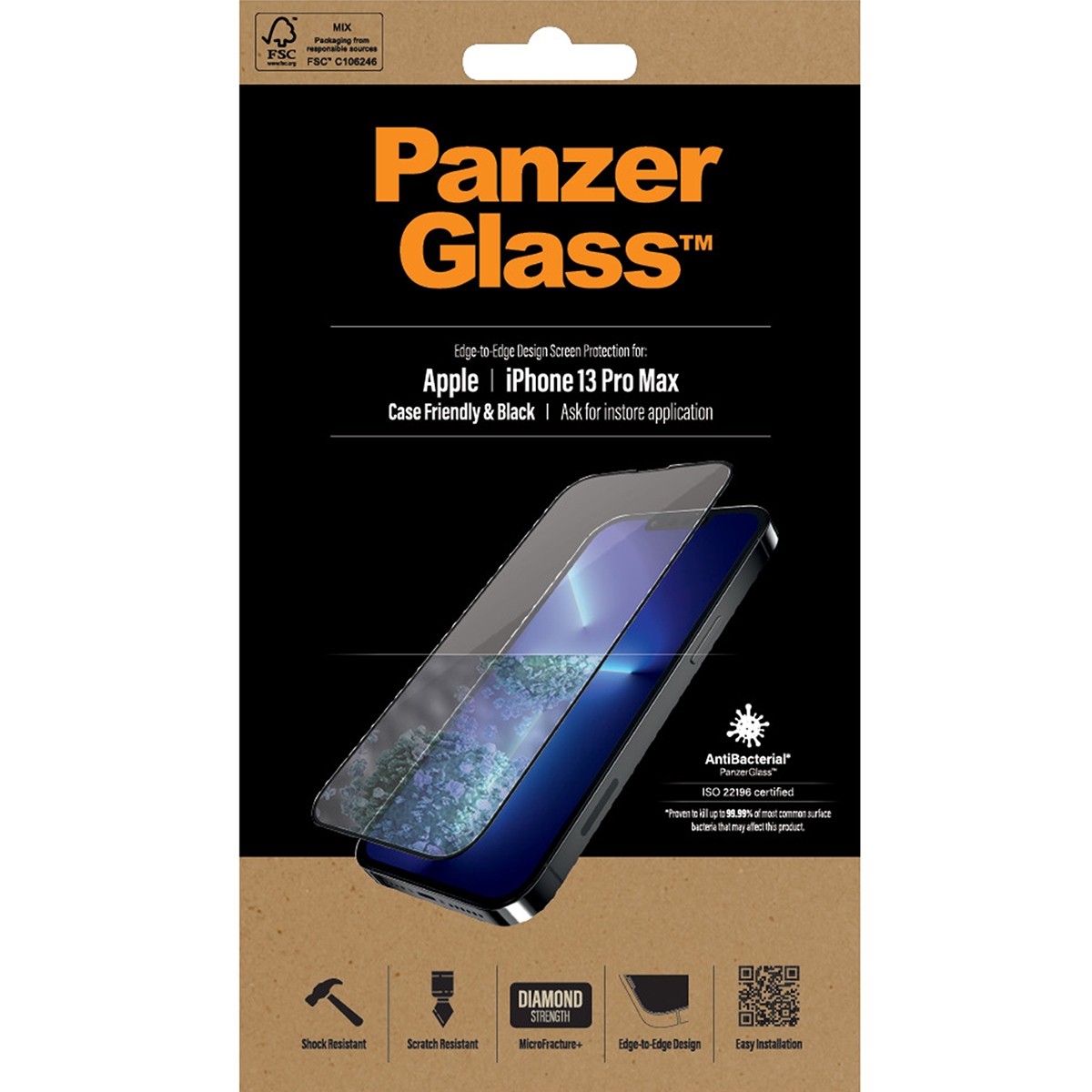 Skärmskydd PanzerGlass Apple iPhone 13 Pro Max Case Friendly AB