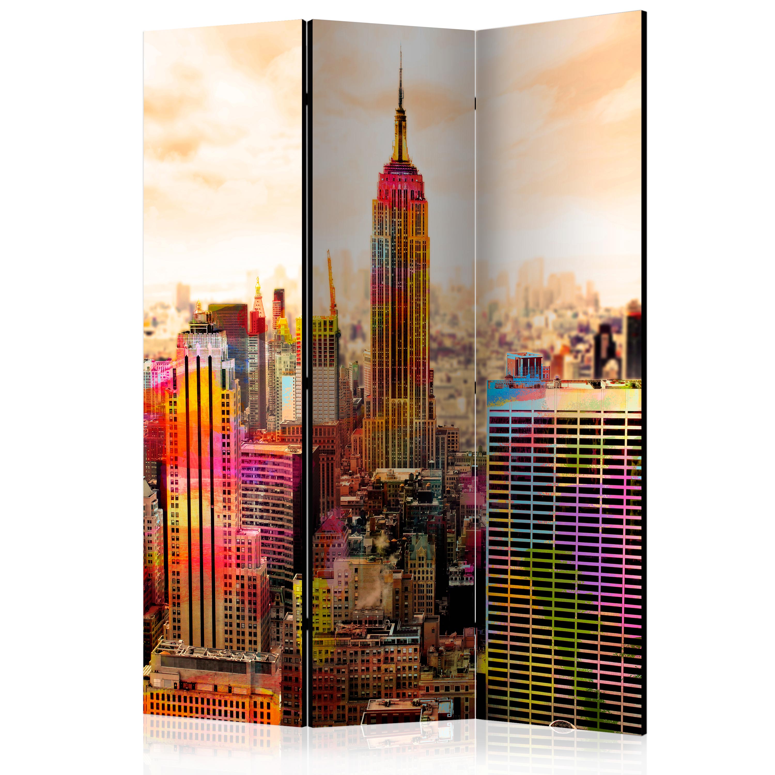 Rumsavdelare Skärmvägg Arkiio Colors Of New York City III 135x172 cm