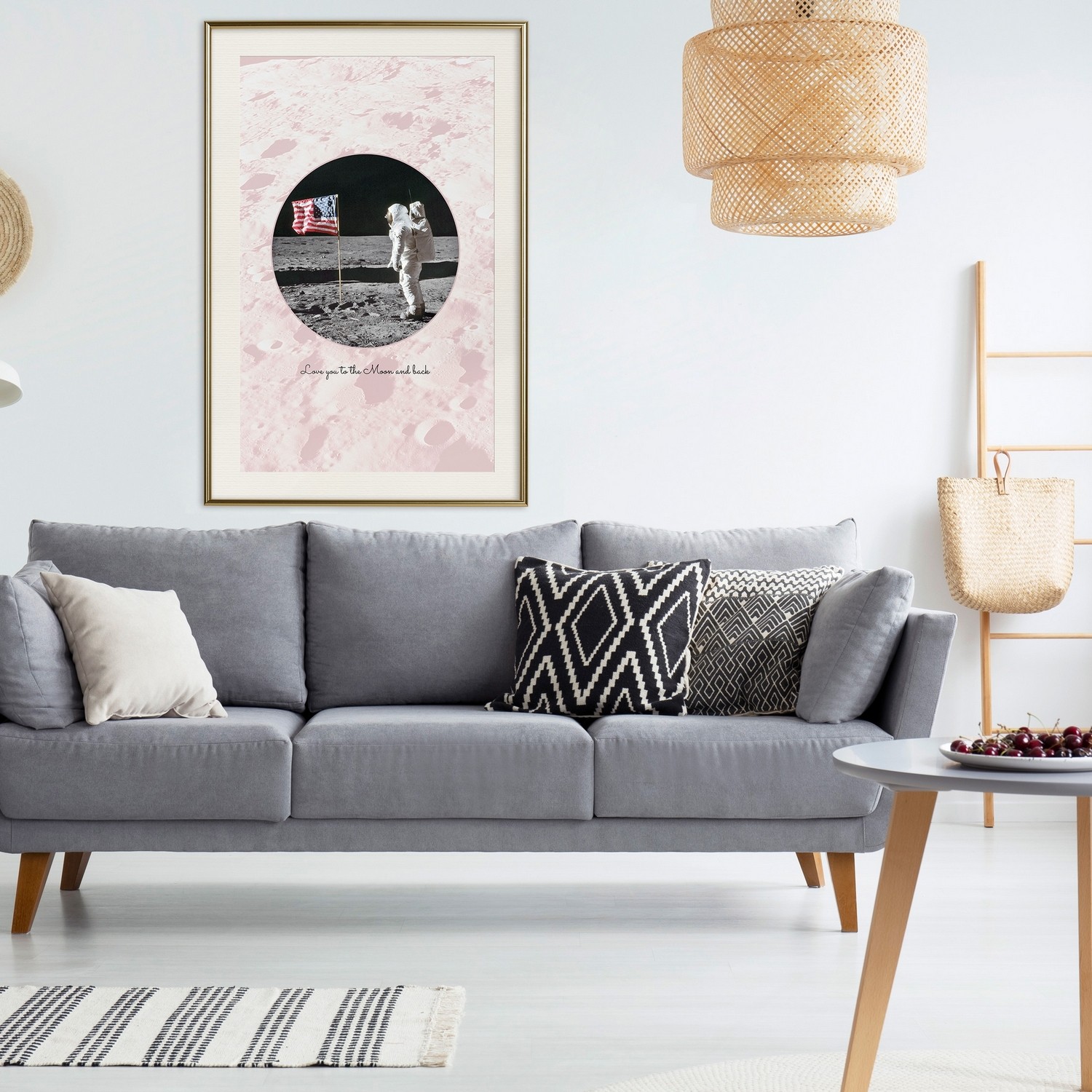 Poster Artgeist Affisch Love You to the Moon and Back