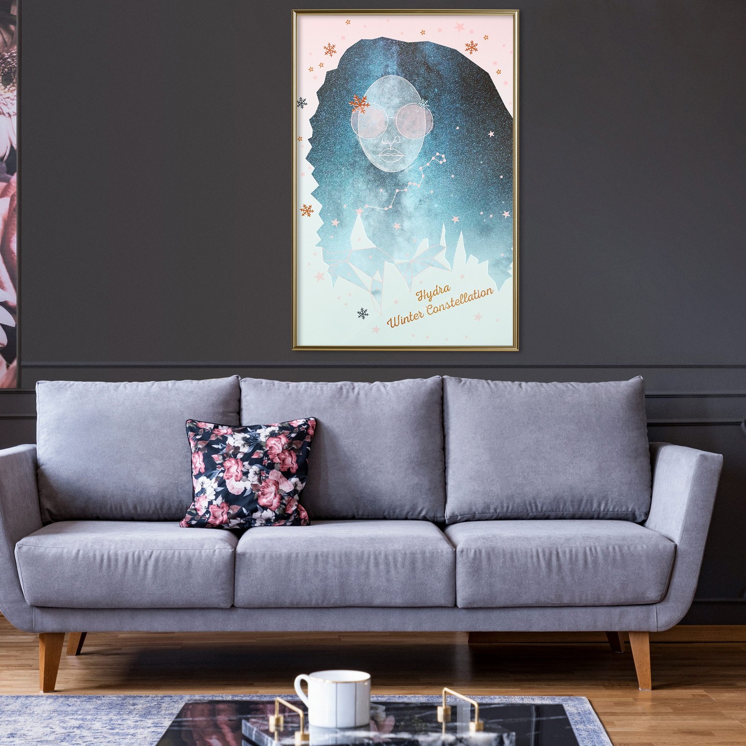 Poster Artgeist Affisch Hydra Winter Constellation