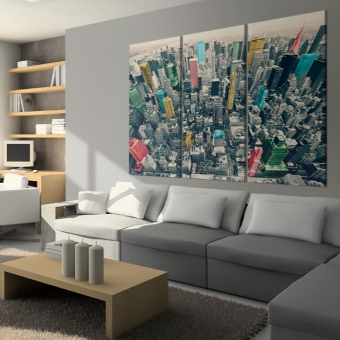 Tavla Arkiio New York Black & White & Colors