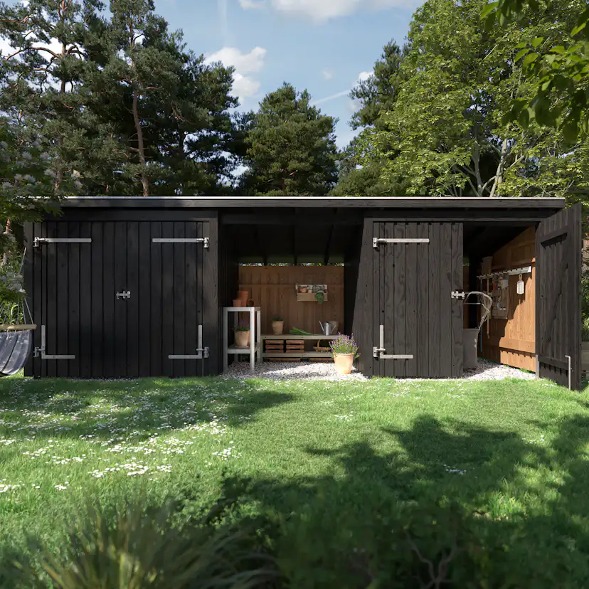 Bod PLUS Nordic Multi Trädgårdshus 14 m²