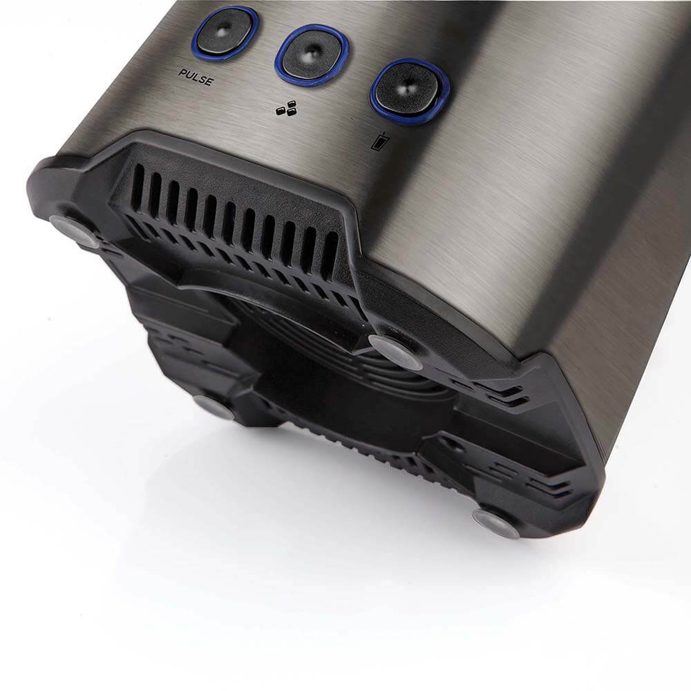 Blender Black+Decker 1,5L Borstat Stål 1200W med Turbofunktion & Justerbara Hastigheter