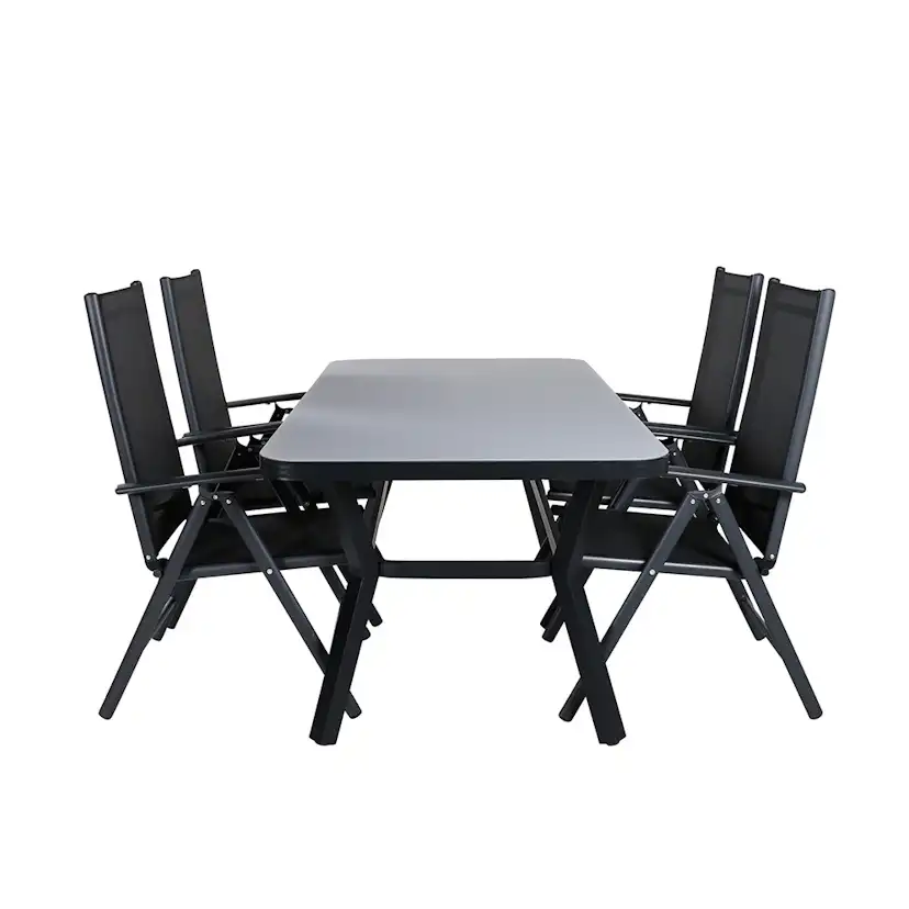 Matgrupp Utomhus Venture Home Vyn med 4 Chair Trädgårdsstolar