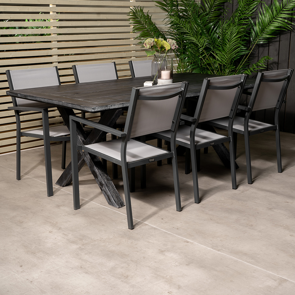 Matgrupp Venture Home Rossi 200 med 6 Copacabana Matstolar