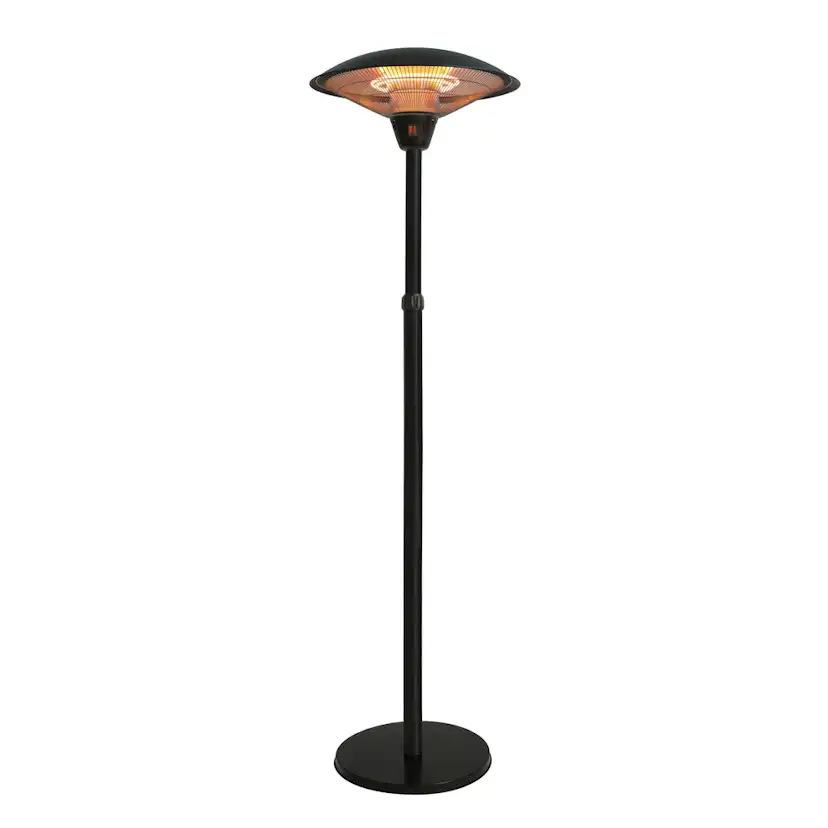 Terrassvärmare Hortus Golvmodell 900/1200/2100 W Teleskop HA Svart