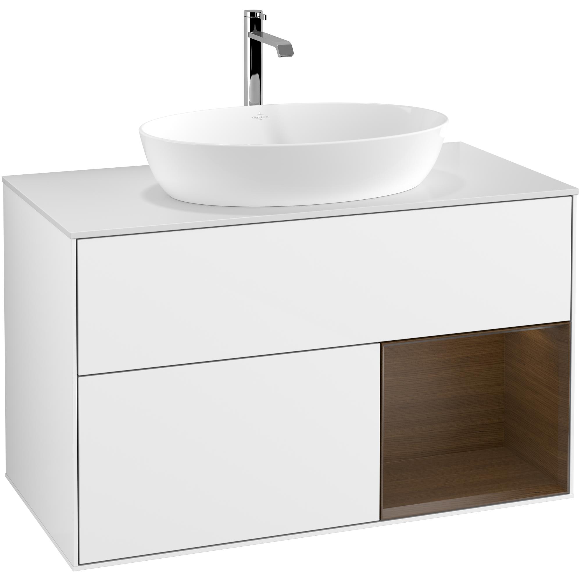 Tvättställsskåp Villeroy & Boch Finion med 2 Lådor Hylla och Bänkskiva för Fristående Tvättställ från Artis & Collaro