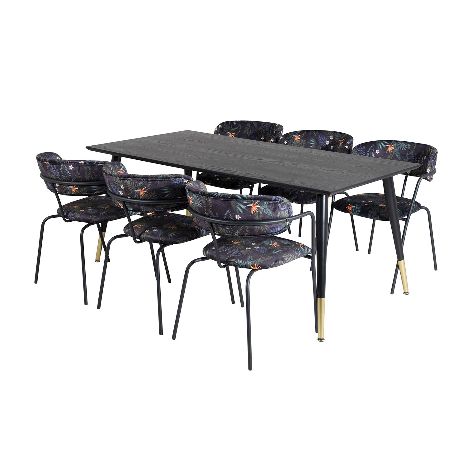 Matgrupp Venture Home Disa med 6 Aris Stolar Polyestertyg