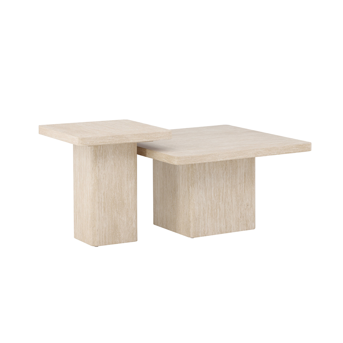 Soffbord Venture Home Qvart Set 80x80x46 cm & 50x50x56 cm