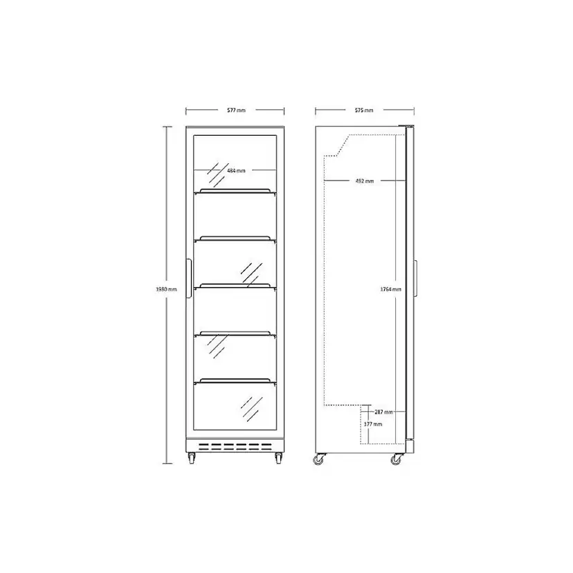Displaykylskåp Scandomestic SD 430 E
