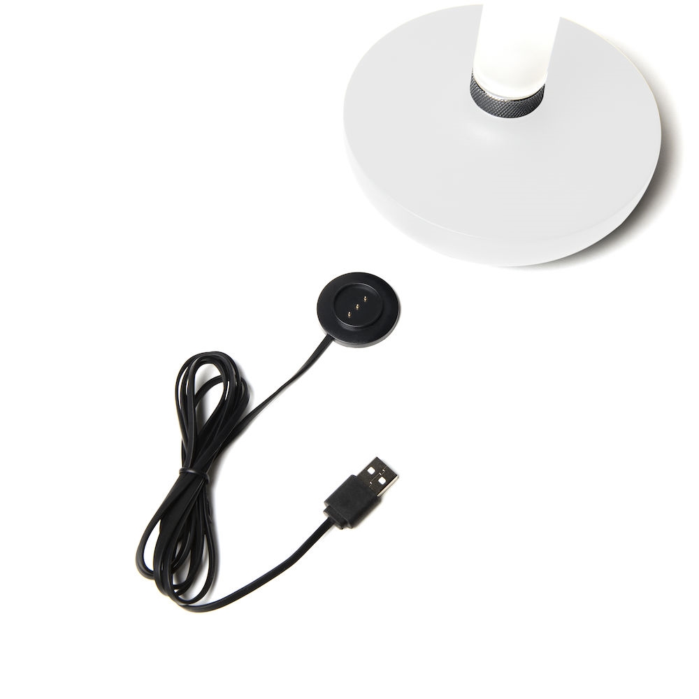Biarritz bordslampa vit USB Vit